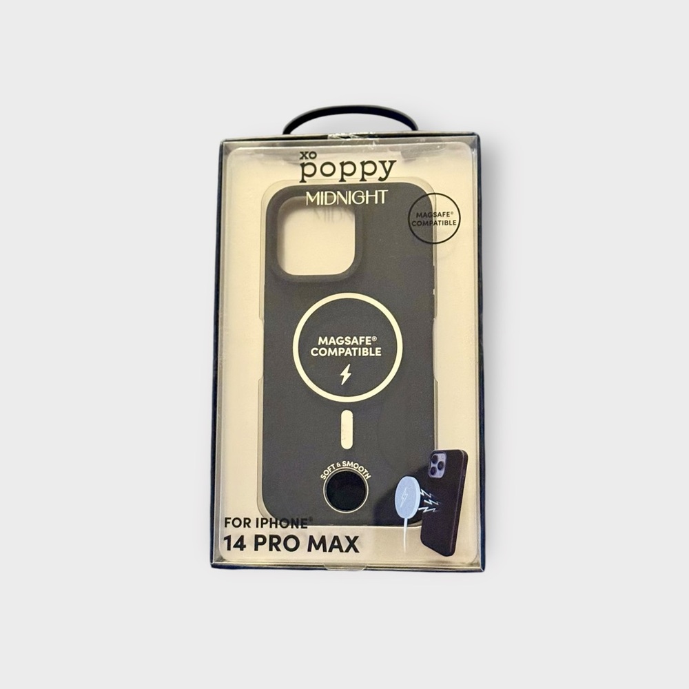 XO Poppy iPhone 14 Pro Max Case Midnight Black MagSafe Compatible New